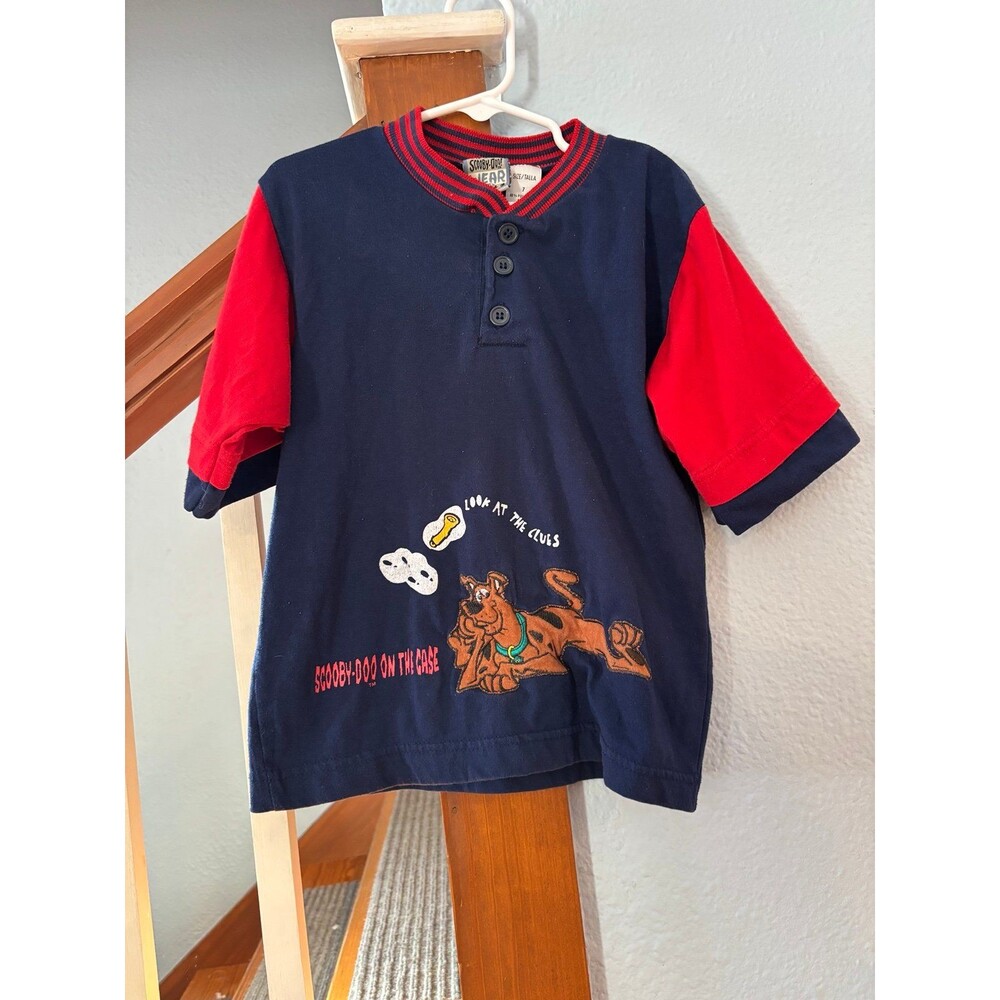Scooby doo wear r u vintage Y2K shirt 7 look at clues on the case